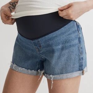 Madewell Maternity Over-The-Belly Denim Shorts